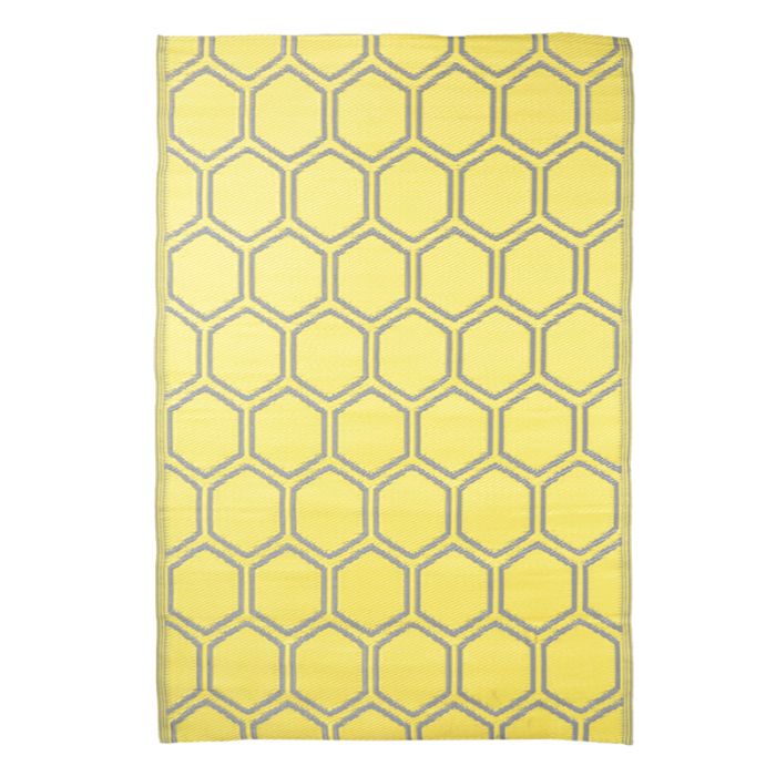 Fallen Fruits OC39 Garden Carpet Honeycomb, 122.0x182.0x0.4 cm garden mat