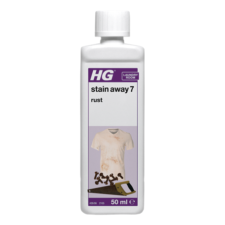 HG Stain Away No. 7 - 50ml specialist rust cleaner bottle