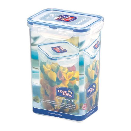Lock & Lock HPL809 Rectangular Food Storage Container 1.3L in natural