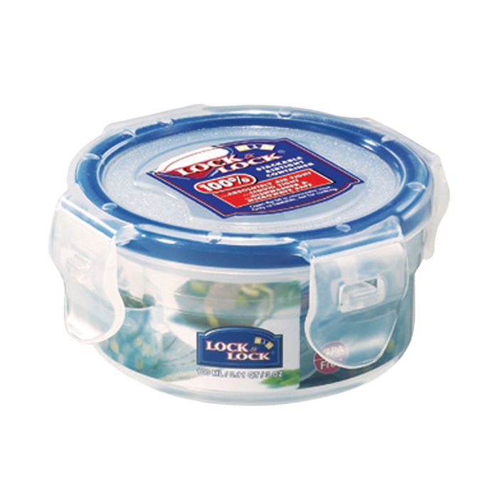 Lock & Lock HPL932 Round Food Storage Container 300ml, 114 x 55mm in natural