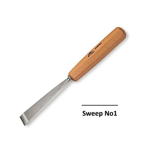 Stubai 10mm Straight Flat Carving Tool No1 Sweep Series 55