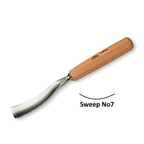 Stubai Bent Carving Gouges No7 Sweep - 20mm