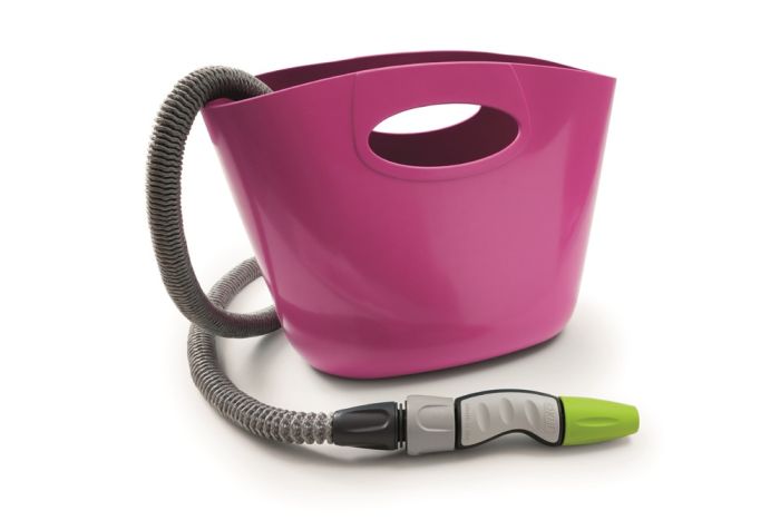 Hozelock 100-010-420 Aquapop Extendable Hose - Fuchsia - 15m