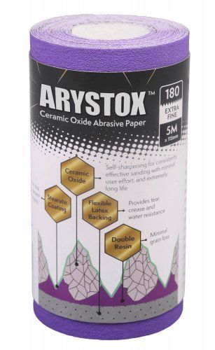 Axus Decor Arystox Ceramic Oxide Abrasive Paper 5M 180 Grit