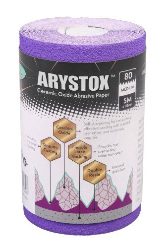 Axus Decor Arystox Ceramic Oxide Abrasive Paper 5M 80 Grit