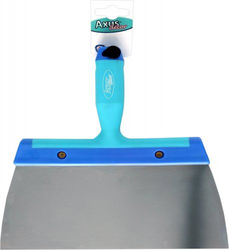 Axus Decor Blue Series 240mm broad knife with stainless steel blade and soft grip handle