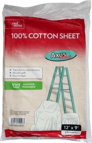 Axus Decor 100% Cotton Medium Weight Dust Sheet 12 x 9