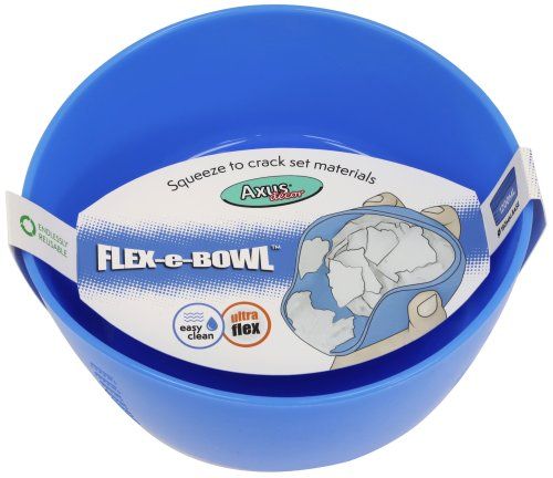 Axus Decor Flex-e-Bowl Blue Series XL flexible silicone mixing bowl in blue