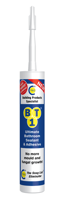 C-Tec BT1 Bathroom Sealant and Adhesive, white, 290ml