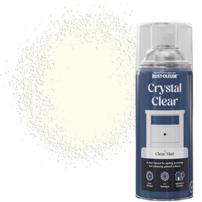 Rust-Oleum 400ml Crystal Clear Matt Protective Top Coat Spray Paint