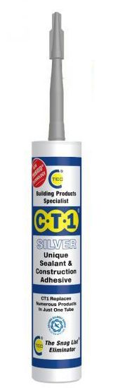C-Tec CT1 Sealant and Adhesive Silver 290ml cartridge