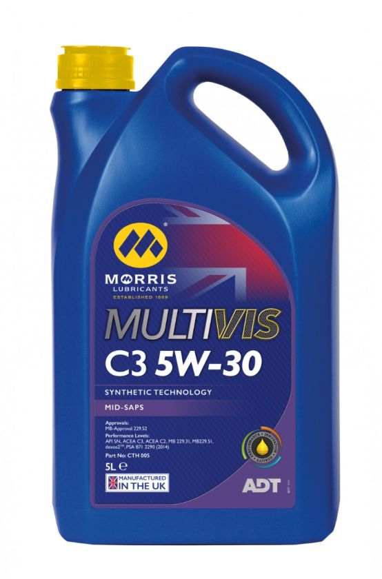 Morris Lubricants CTH005 Multivis ADT C3 5W-30 Engine Oil - 5L