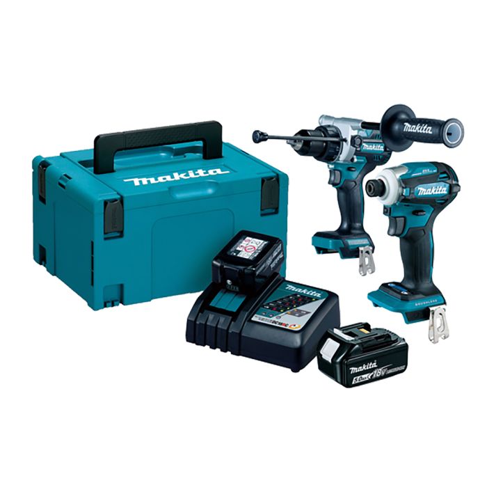 Makita DLX2455TJ 18V LXT Brushless Combo Kit with DHP486 drill and DTD172 impact driver
