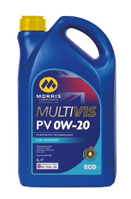 Morris Lubricants EPV005 Multivis ECO PV 0W-20 Engine Oil 5L