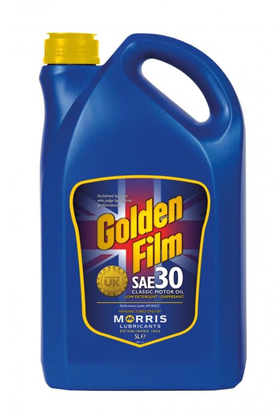 Morris Lubricants GFH005 Golden Film SAE 30 Classic Motor Oil 5L