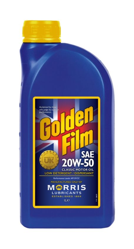 Morris Lubricants GFM001 Golden Film SAE 20w-50 Classic Motor Oil 1L