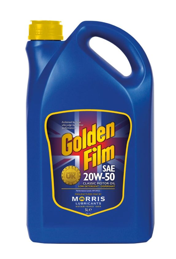 Morris GFM005 Golden Film SAE 20w-50 Classic Motor Oil 5L container
