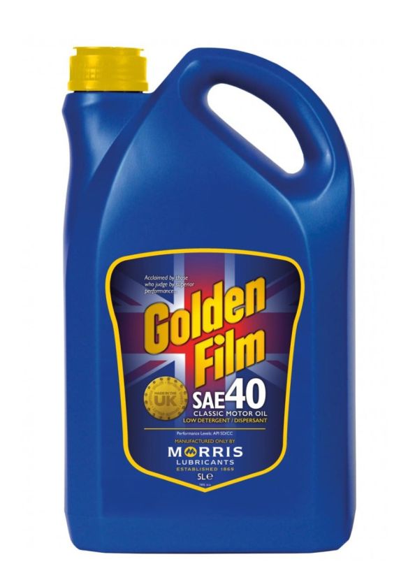 Morris Lubricants GFR005 Golden Film SAE 40 Classic Motor Oil 5L