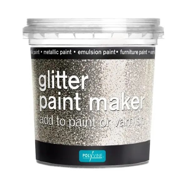 Polyvine Glitter Paint Maker Silver 75g specialist paint additive