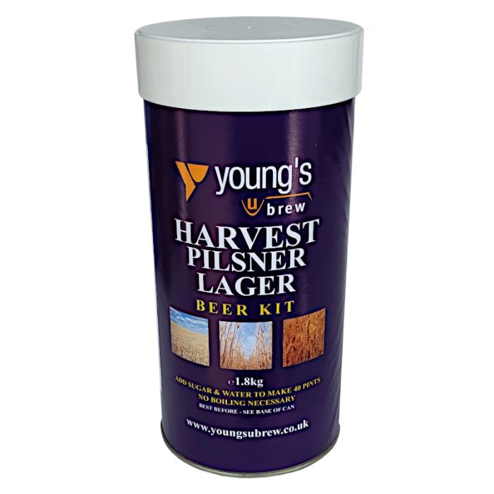 Young's Harvest Pilsner Lager Beer Making Kit for 40 pints