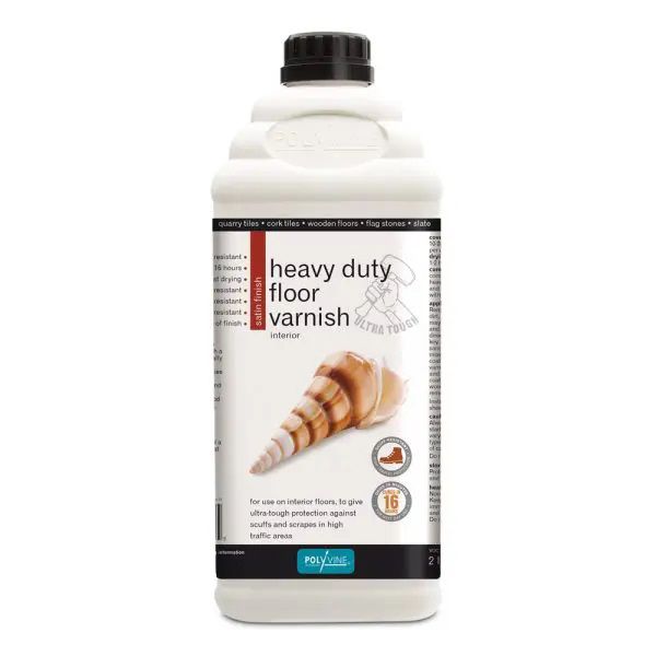 Polyvine Heavy Duty Floor Varnish Satin Finish 1L