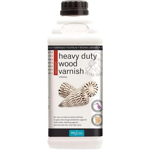 Polyvine Heavy Duty Wood Varnish Satin Finish 500ml