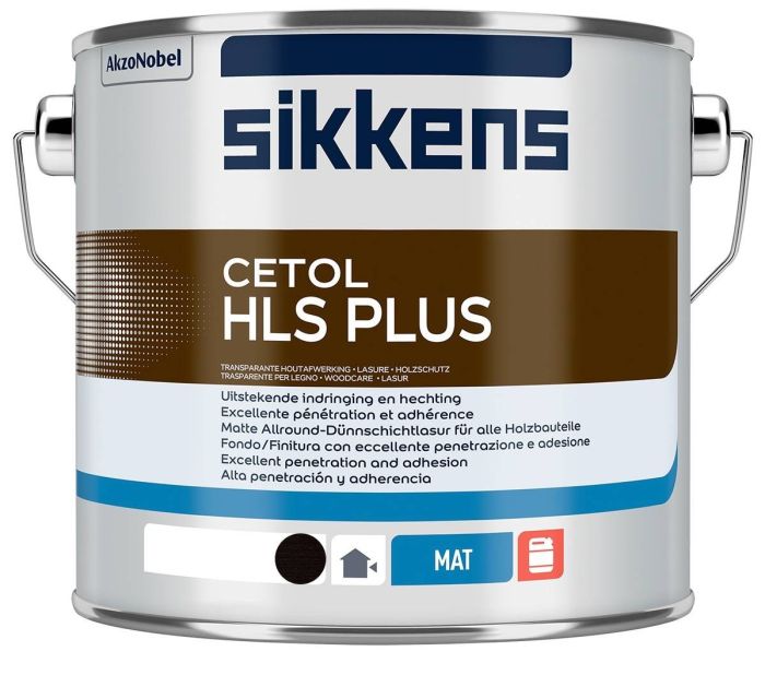 Sikkens Cetol HLS Plus Ebony 2.5L solvent-borne low build woodstain