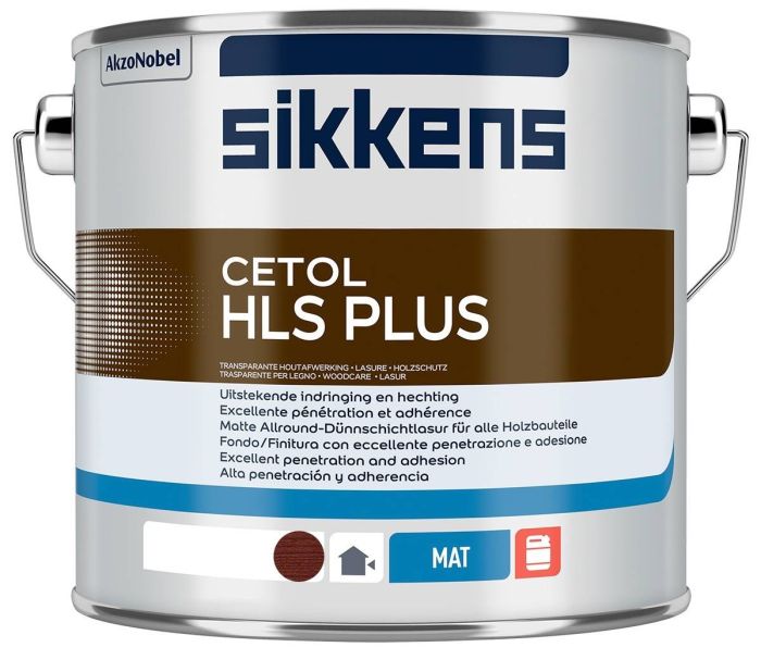 Sikkens Cetol HLS Plus Mahogany 2.5L solvent-borne semi-transparent woodstain tin