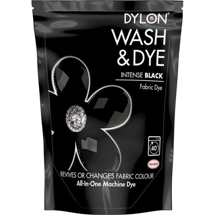 Dylon Wash & Dye Intense Black 350g fabric dye