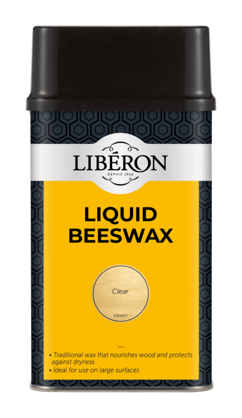 Liberon 500ml clear liquid beeswax wood care