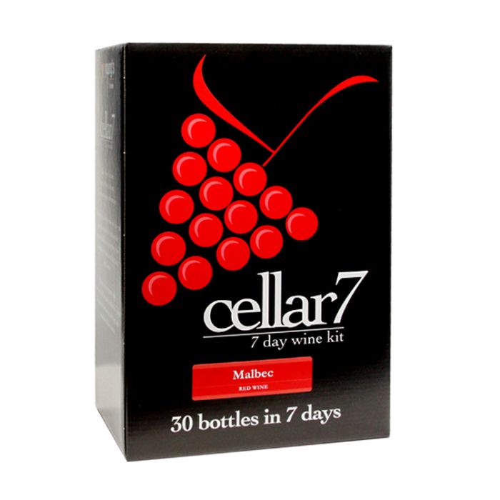 Cellar 7 Malbec Wine Making Kit for 30 Bottles