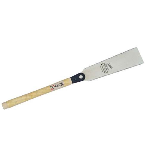 Shogun MC2424H 240mm Japanese Ryoba double edged saw with nickel plated blade and rattan wrapped paulownia wooden handle