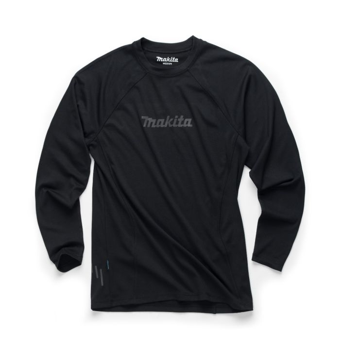 Makita MK501M Tech Baselayer Top in black, size M