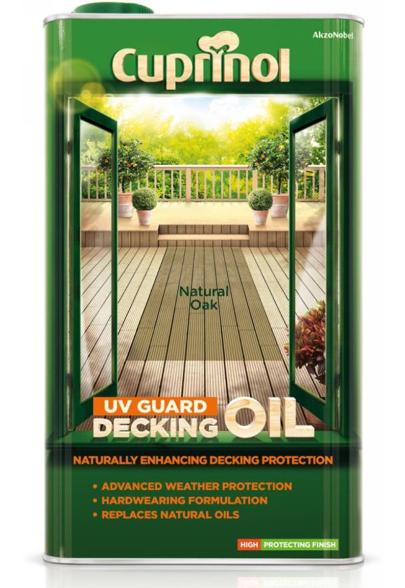 Cuprinol UV Guard Decking Oil - Natural Oak - 5L
