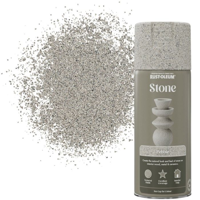 Rust-Oleum Stone Textured Spray Paint in Pebble, 400ml aerosol