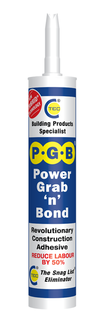 C-Tec PGB Power Grab N Bond 290ml heavy-duty adhesive cartridge