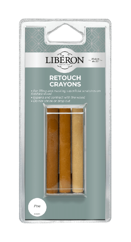 Liberon Retouch Crayons Pine pack of 3 wood filler wax sticks
