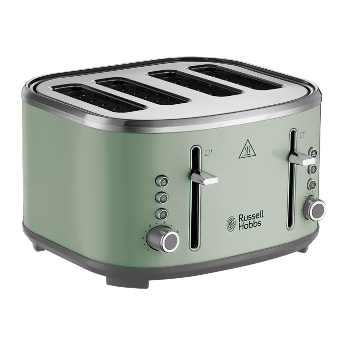 Russell Hobbs 26294 Stylevia Sage Green 4 Slice Toaster