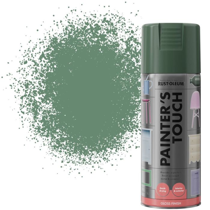 Rust-Oleum Painter's Touch 400ml Sage Green Gloss Aerosol Spray Paint