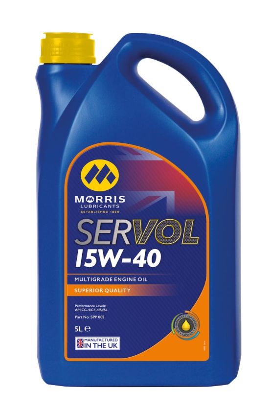 Morris Lubricants SPP005 Servol 15W-40 Engine Oil 5L