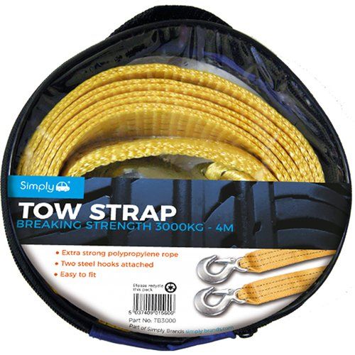Simply TB3000 3000kg 4m Tow Strap