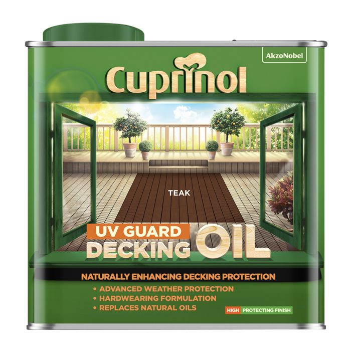 Cuprinol UV Guard Decking Oil Teak 2.5L