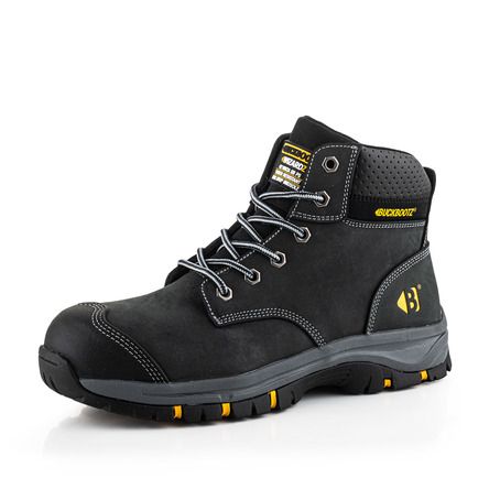 Buckbootz Wizardz Nubuckz Lace Boot in Black Size 12