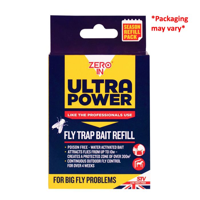 Zero In Ultra Power Outdoor Fly Trap Refill Pack, 6x8g