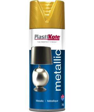 PlastiKote Metallic Spray Paint 400ml in Gold