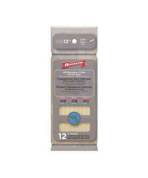 Arrow MG12 4-inch mini glue sticks, 12-pack, clear