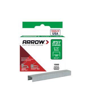 Arrow ARRJT21516S JT21 Staples 8mm 5/16" Box of 1000