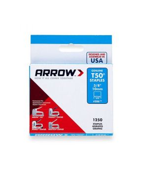 Arrow ARRT5038S T50 Staples 10mm 3/8" box of 1250