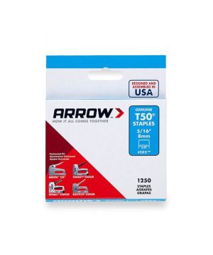 Arrow ARRT50516S T50 Staples 8mm 5/16" box of 1250