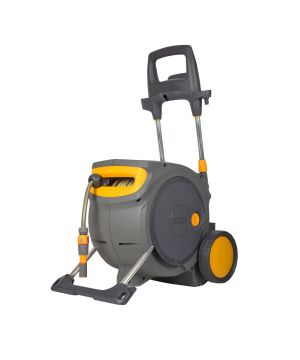 Hozelock 100-100-488 Auto Reel Mobile 35m enclosed plastic wheeled hose reel cart